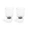 Bubble Glass Tumbler (Set of 2)  option Clear