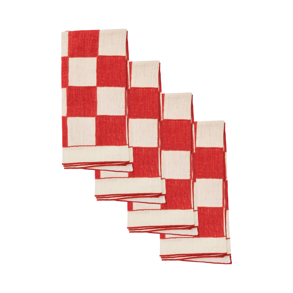 Chessboard Linen Napkin (Set of 4)