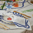 Colorblock Embroidered Linen Napkin (Set of 4)