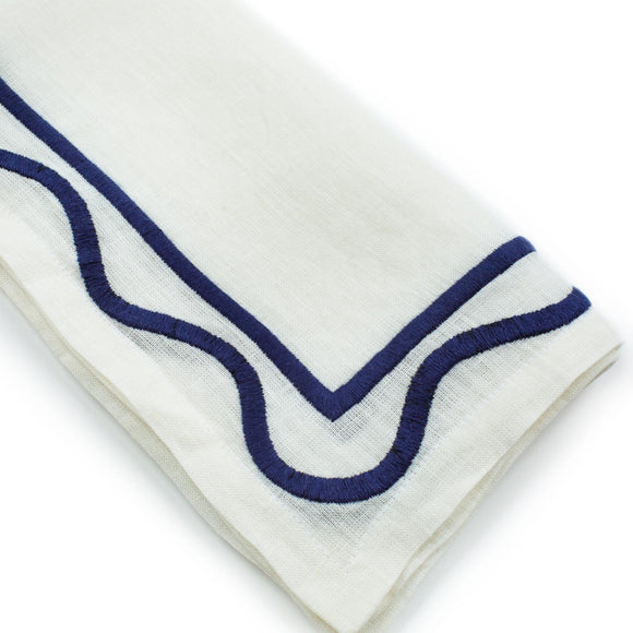 Colorblock Embroidered Linen Napkin (Set of 4)