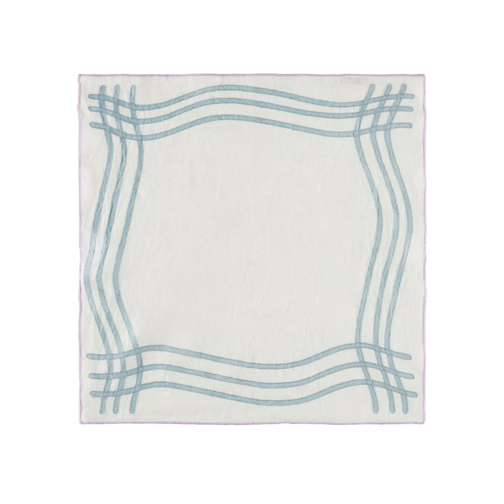 Grid Embroidered Napkin (Set of 4)
