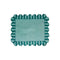Jardin Embroidered Linen Scalloped Stripe Placemat (Set of 4)  option Green