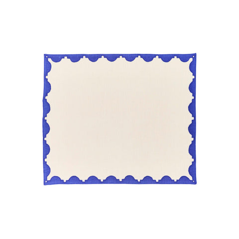 Monaco Applique Border Linen Placemat (Set of 4)