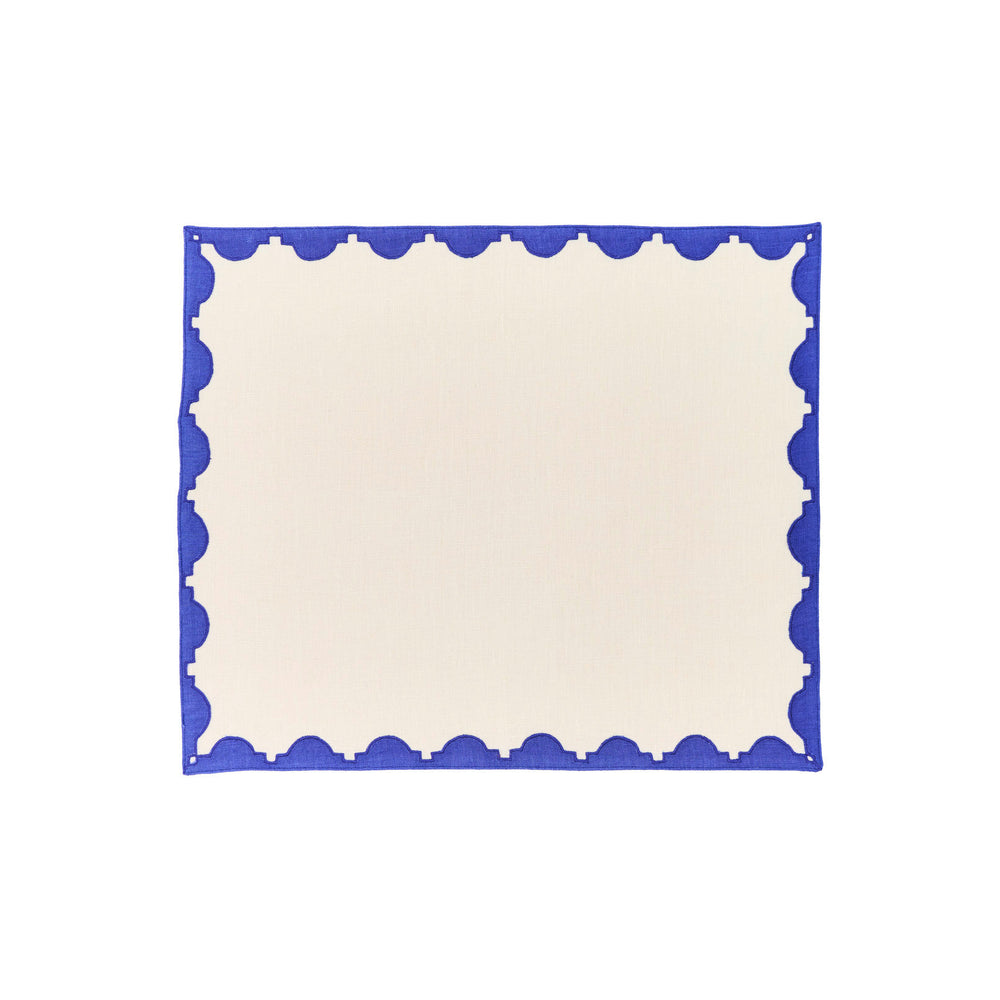 Monaco Applique Border Linen Placemat (Set of 4)
