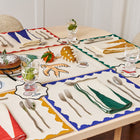 Monaco Applique Border Linen Placemat (Set of 4)