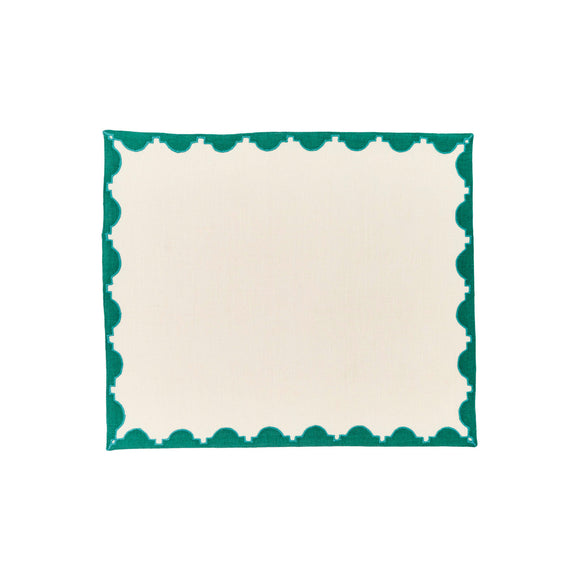 Monaco Applique Border Linen Placemat (Set of 4)