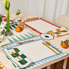 Monaco Chevron Embroidered Linen Placemat (Set of 4)