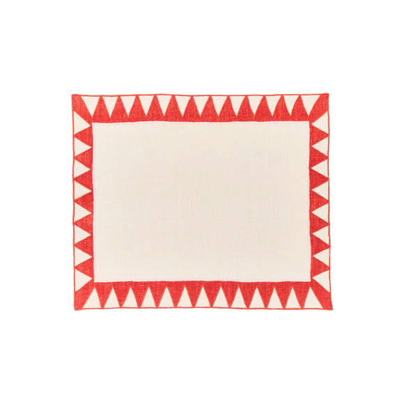 Monaco Chevron Embroidered Linen Placemat (Set of 4)