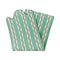 Monaco Stripe Embroidered Linen Runner  option Green