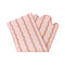Monaco Stripe Embroidered Linen Runner  option Pink