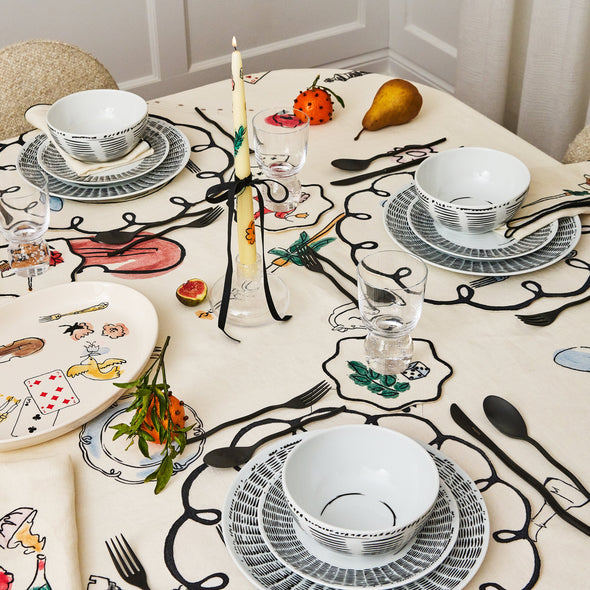 Place Du Jour Embroidered Linen Placemat (Set of 4)