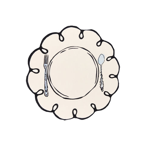 Place Du Jour Embroidered Linen Placemat (Set of 4)