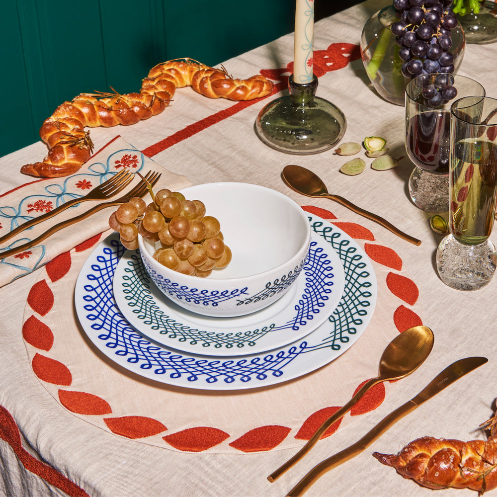 Ribbon Dinner Plate (Set of 4)