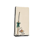 Salon Motif Embroidered Linen Napkin (Set of 4)