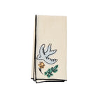 Salon Motif Embroidered Linen Napkin (Set of 4)
