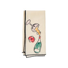 Salon Motif Embroidered Linen Napkin (Set of 4)