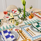 Salon Motif Hand Painted Ceramic Platter