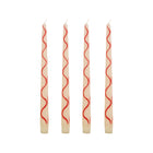 Still Life Hand-Painted Taper Candle (Set of 4)