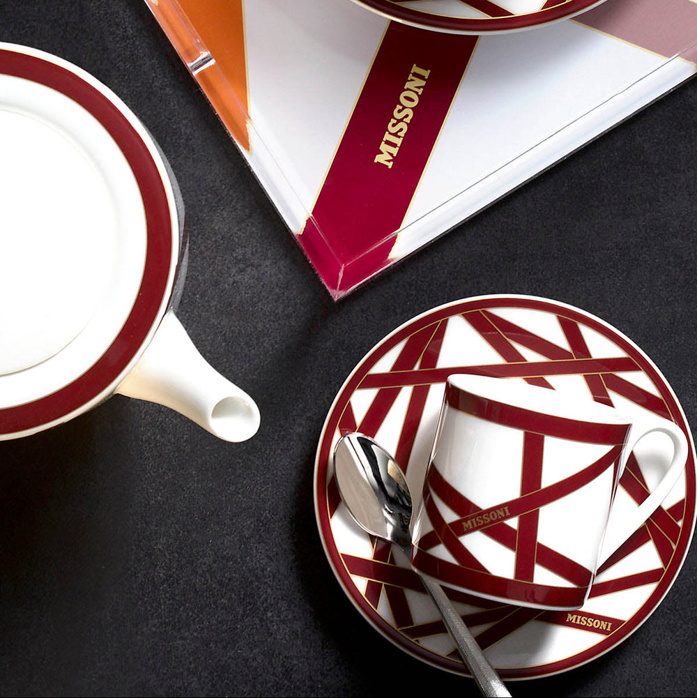 Nastri Bordeaux Bread and Butter Plate (Set of 2)