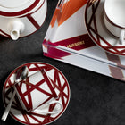 Nastri Bordeaux Bread and Butter Plate (Set of 2)
