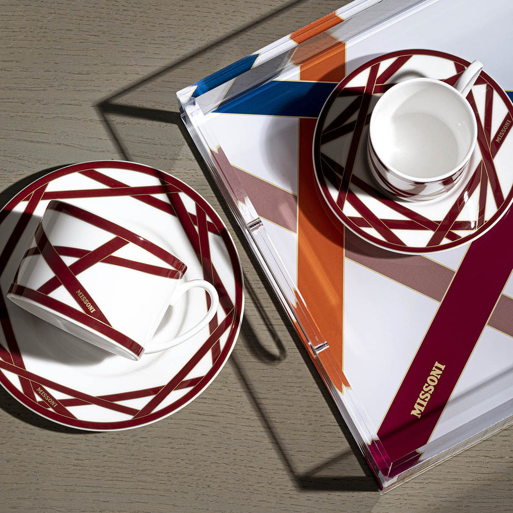 Nastri Bordeaux Dinner Plate (Set of 2)