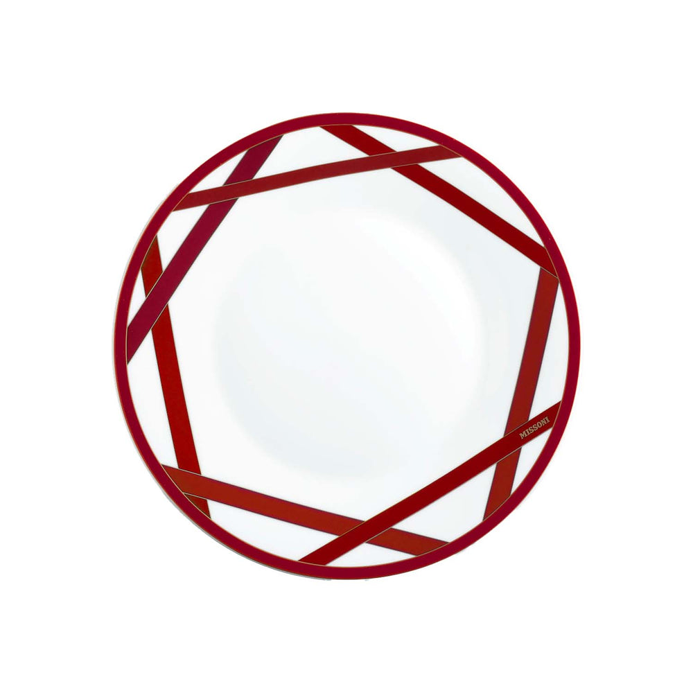Nastri Bordeaux Dinner Plate (Set of 2)