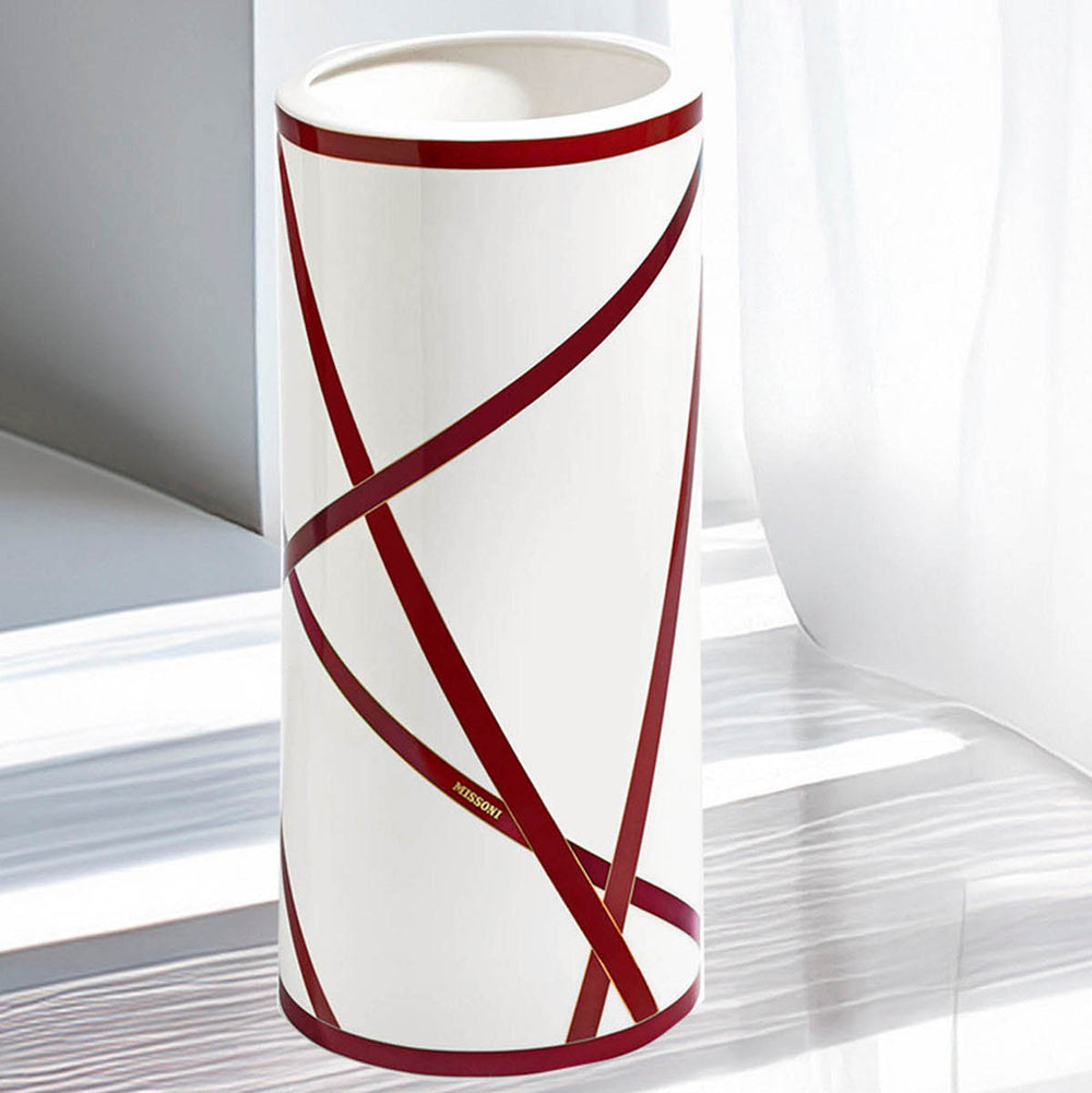 Nastri Bordeaux High Vase