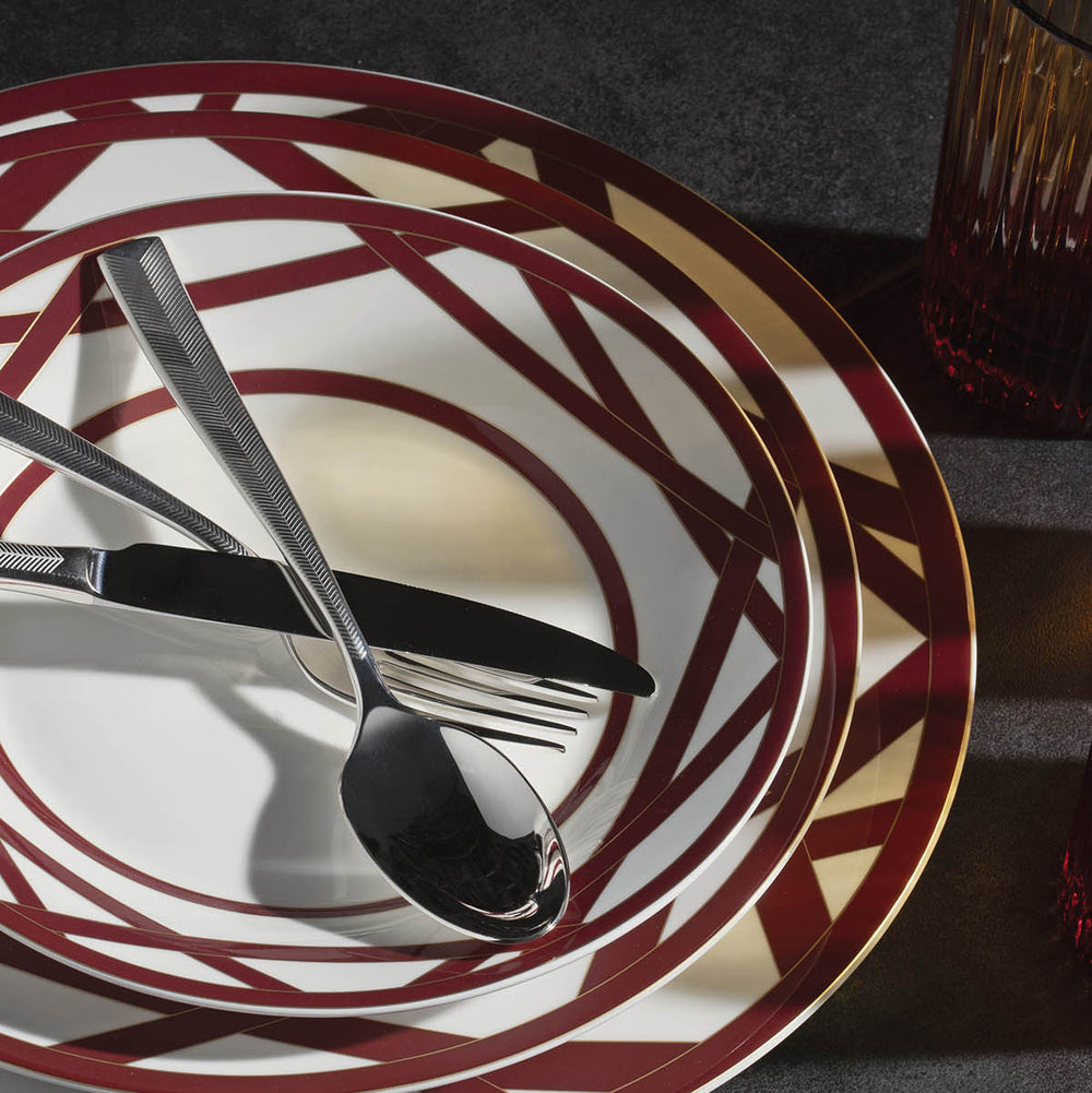Nastri Bordeaux Soup Plate (Set of 2)