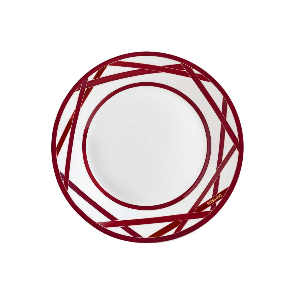 Nastri Bordeaux Soup Plate (Set of 2)
