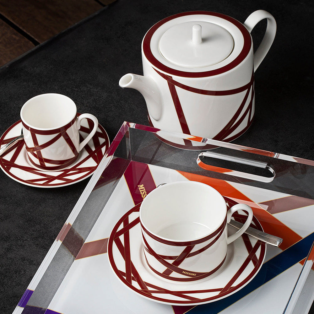 Nastri Bordeaux Tea and Coffee Pot