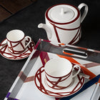 Nastri Bordeaux Tea and Coffee Pot