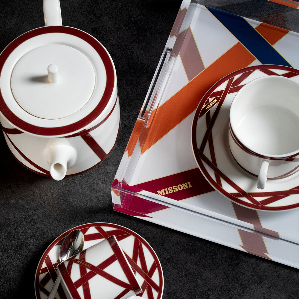 Nastri Bordeaux Tea and Coffee Pot