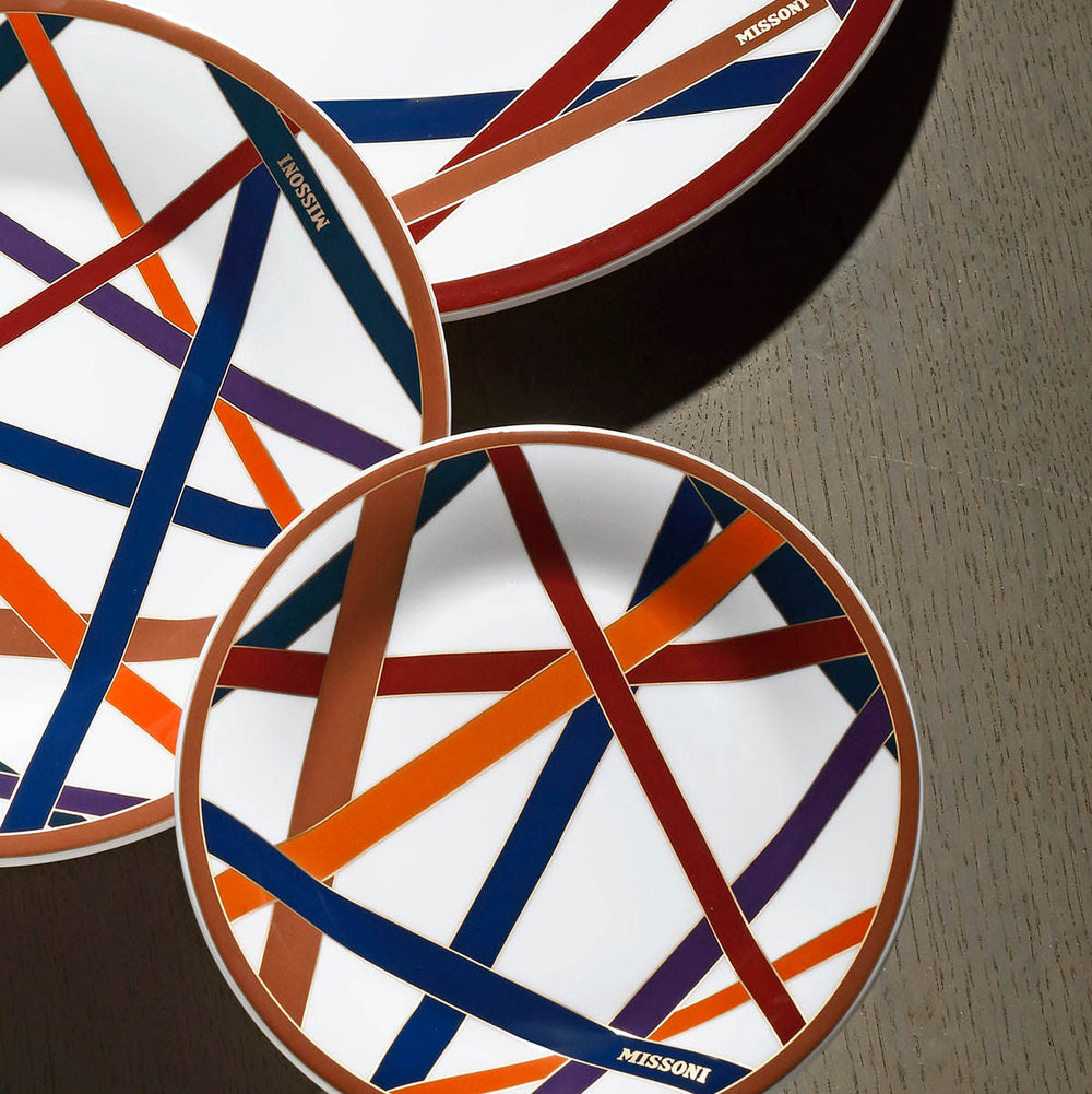Nastri Multicolor Bread and Butter Plate (Set of 2)