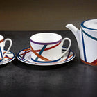 Nastri Multicolor Tea Cup and Saucer (Set of 2)