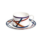 Nastri Multicolor Tea Cup and Saucer (Set of 2)