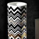 Zig Zag Gold High Vase