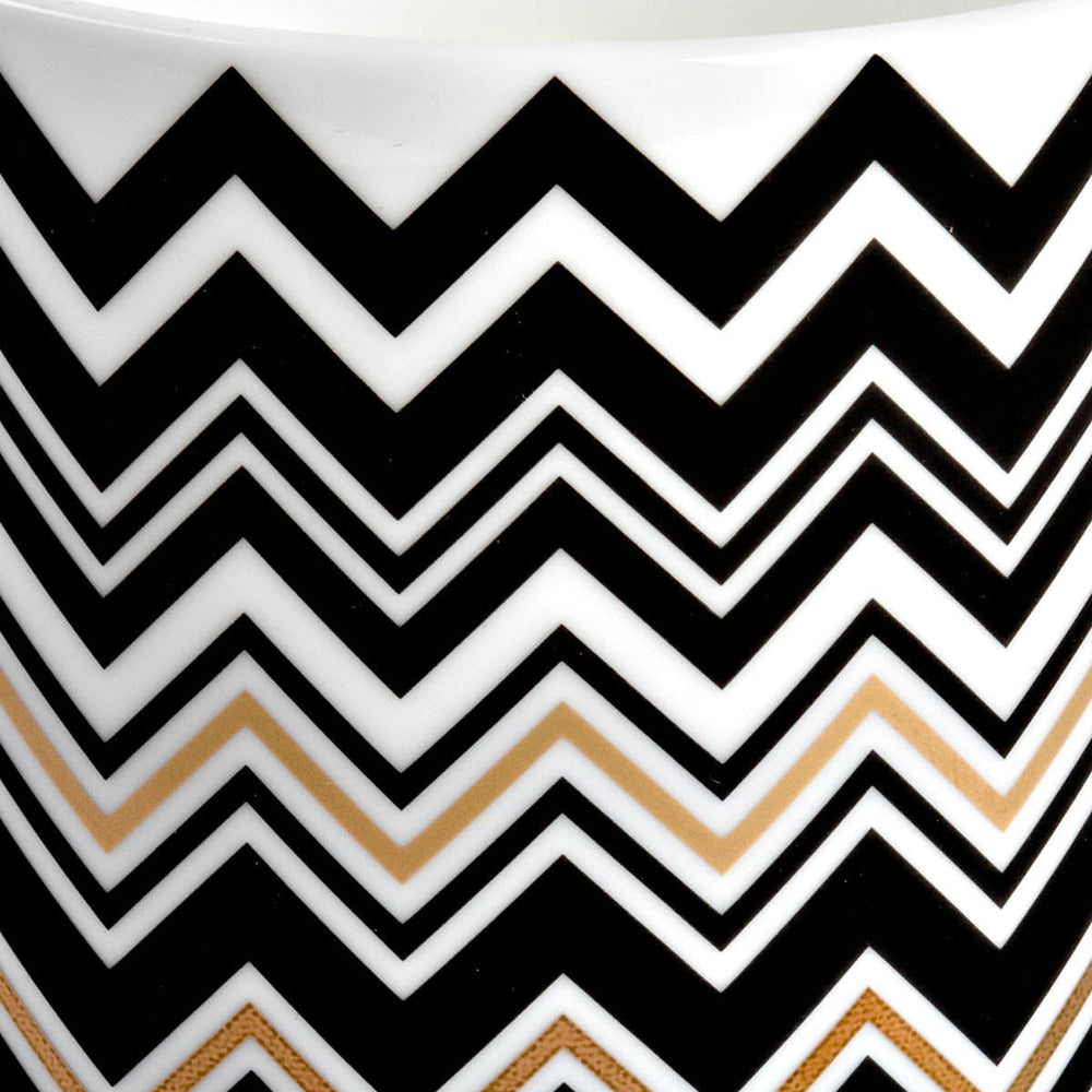 Zig Zag Gold High Vase