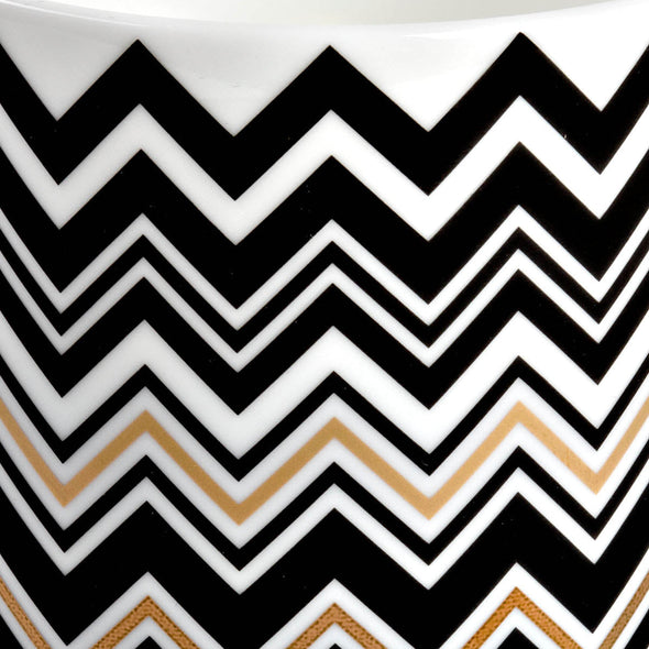 Zig Zag Gold High Vase