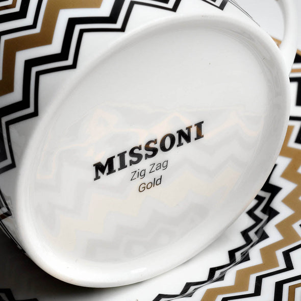 Zig Zag Gold Mug Cup
