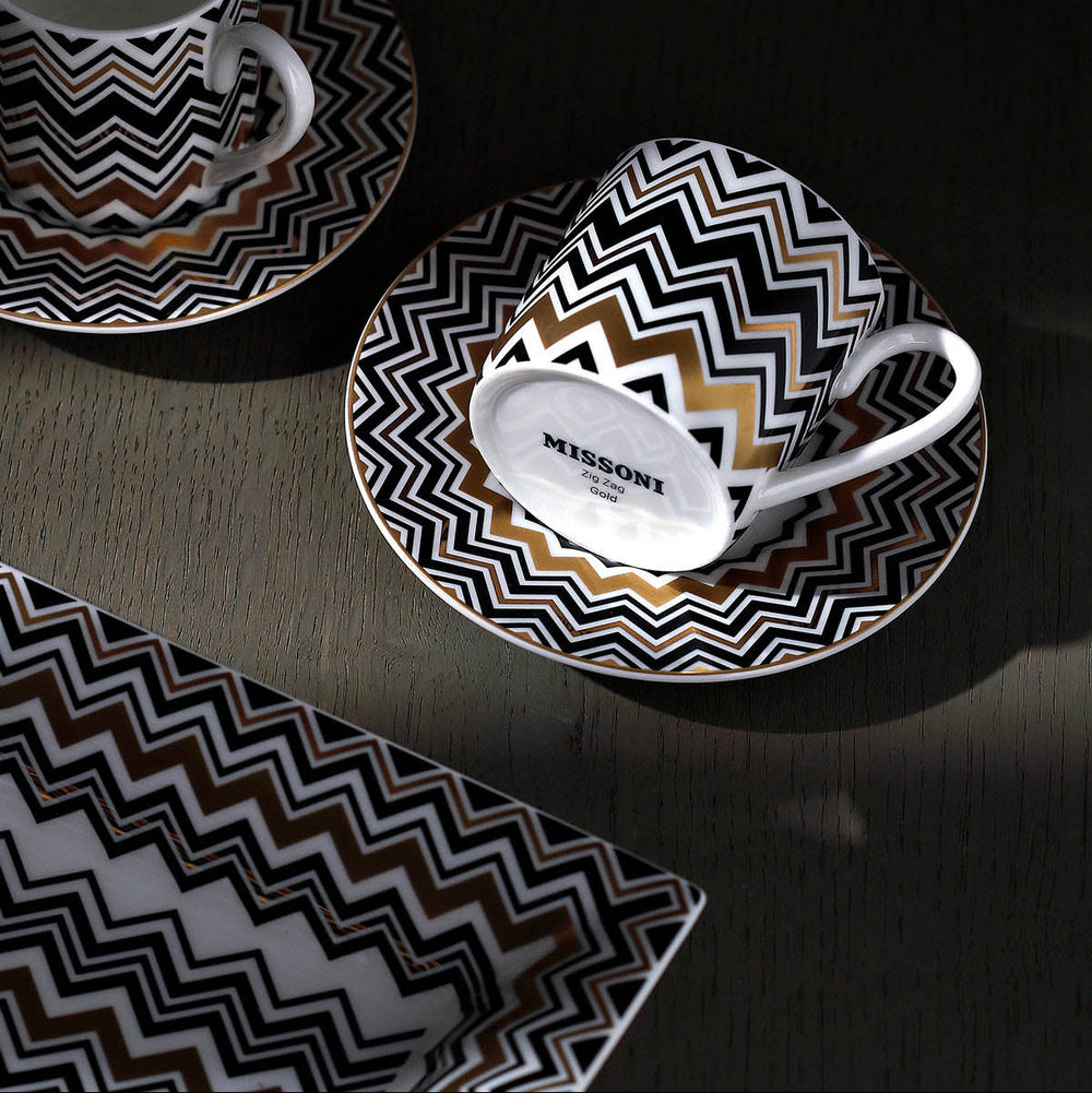 Zig Zag Gold Tray