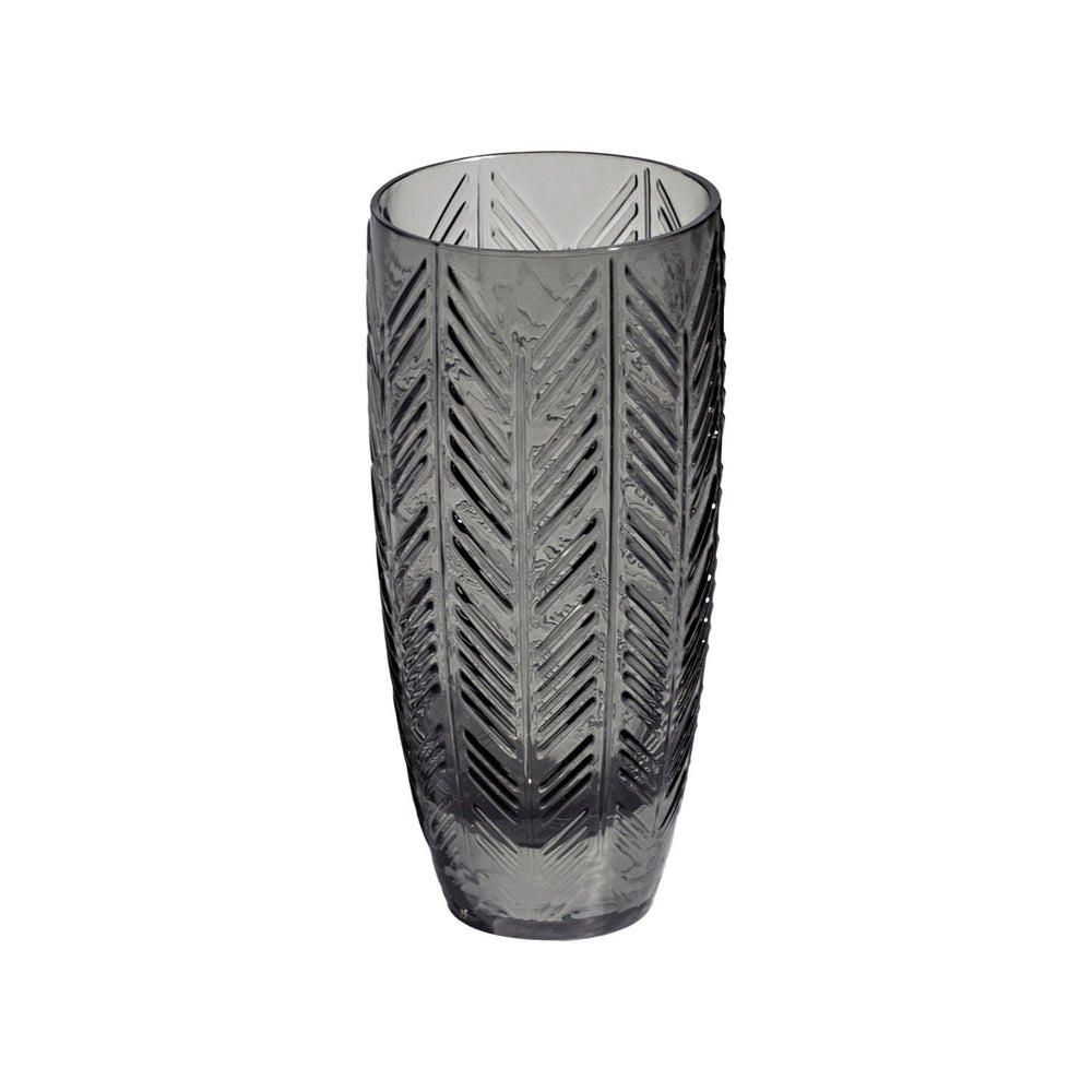 Zig Zag Grey Champagne Glass (Set of 6)