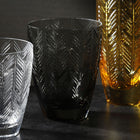 Zig Zag Grey Water Glass (Set of 6)