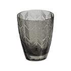 Zig Zag Grey Water Glass (Set of 6)