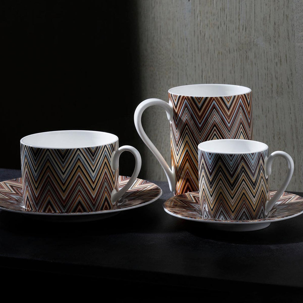 Zig Zag Jarris 148 Tea Cup and Saucer (Set of 2)