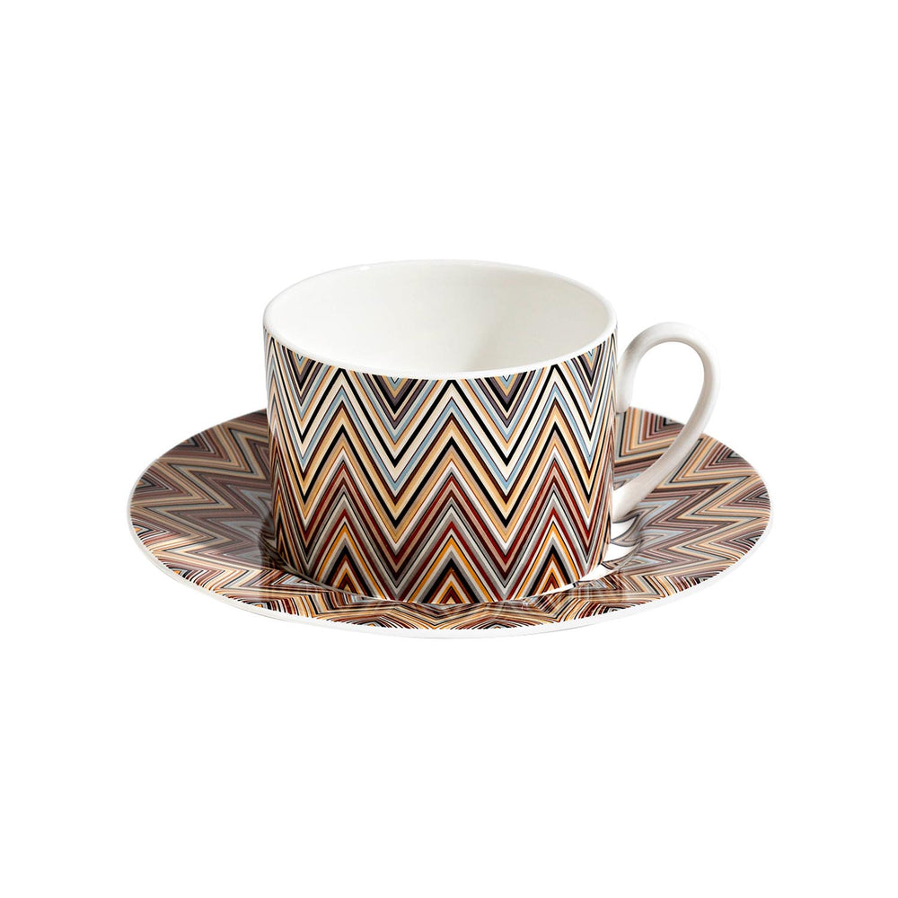 Zig Zag Jarris 148 Tea Cup and Saucer (Set of 2)
