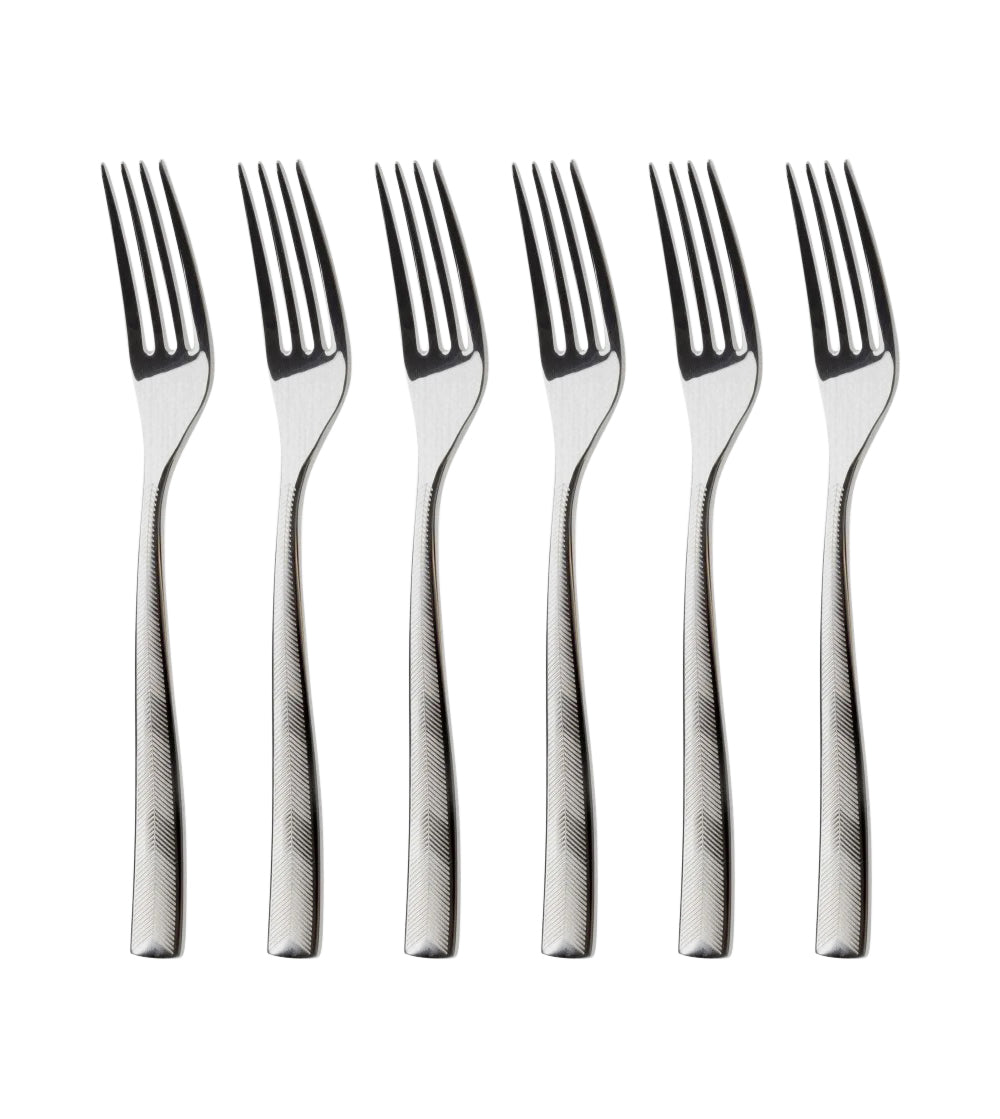 Zig Zag Steel Table Fork (Set of 6)