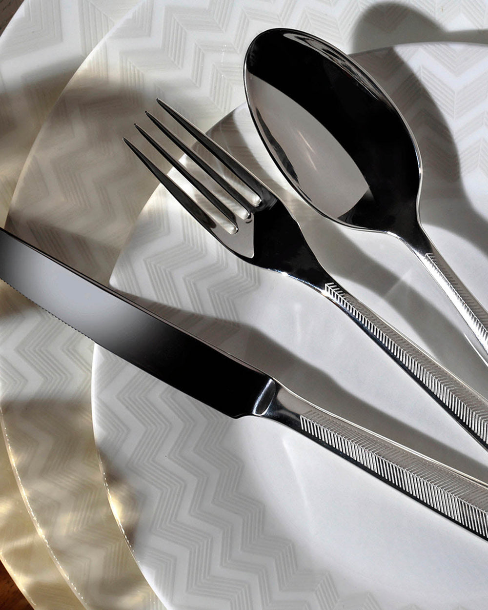 Zig Zag Steel Tea Spoon (Set of 6)