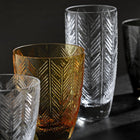 Zig Zag Transparent Champagne Glass (Set of 6)
