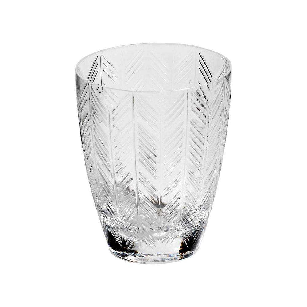 Zig Zag Transparent Water Glass (Set of 6)