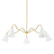 Onda Chandelier  option Aged Brass